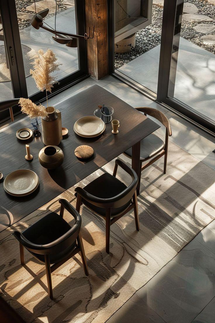 Bàn Ăn Asian Wood Dining Table 17 - Tinh Tế Cho Không Gian Phòng Bếp Hiện Đại