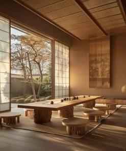 Bàn Ăn Asian Wood Dining Table 21 - Tinh Tế Cho Không Gian Bếp Hiện Đại