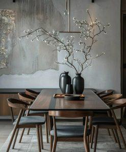 Bàn Ăn Gỗ Tinh Tế - Minimalist Wood Dining Set 27