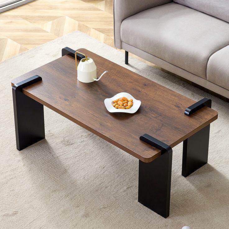 Bàn Cà Phê Gỗ Tinh Tế - Minimalist Wooden Coffee Table 40