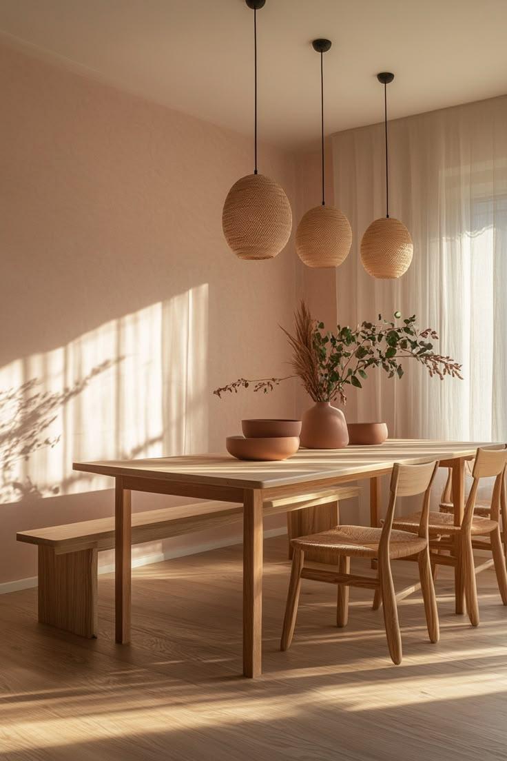 Bộ Bàn Ăn Gỗ Minimalist – Sự Gắn Kết Trong Từng Bữa Cơm Gia Đình
