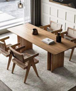 Bộ Bàn Ăn Gỗ Minimalist Wood Dining Set 22 - Sự Ấm Áp Của Phong Cách Đơn Giản