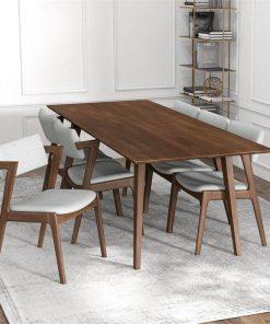 Bộ Bàn Ăn Gỗ Tinh Tế Minimalist Wood Dining Set 48 – Đơn Giản, Ấm Áp Cho Mọi Bữa Cơm
