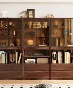 Ke Sach Go Tu Nhien Asian Wood Bookshelf 27 - Ve Dep Moc Mac Cho Khong Gian Song_0