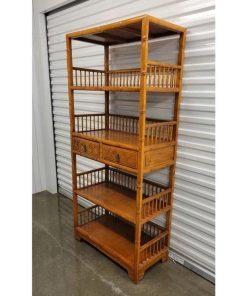Ke Sach Go Tu Nhien Asian Wood Bookshelf 57 - Ve Dep Moc Mac Cho Khong Gian Song_0