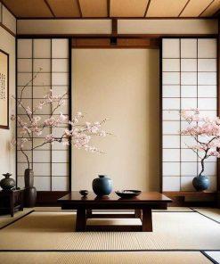 Khám Phá Sự Tinh Tế Với Thiết Kế Phòng Khách Ryokan Phong Cách Tối Giản
