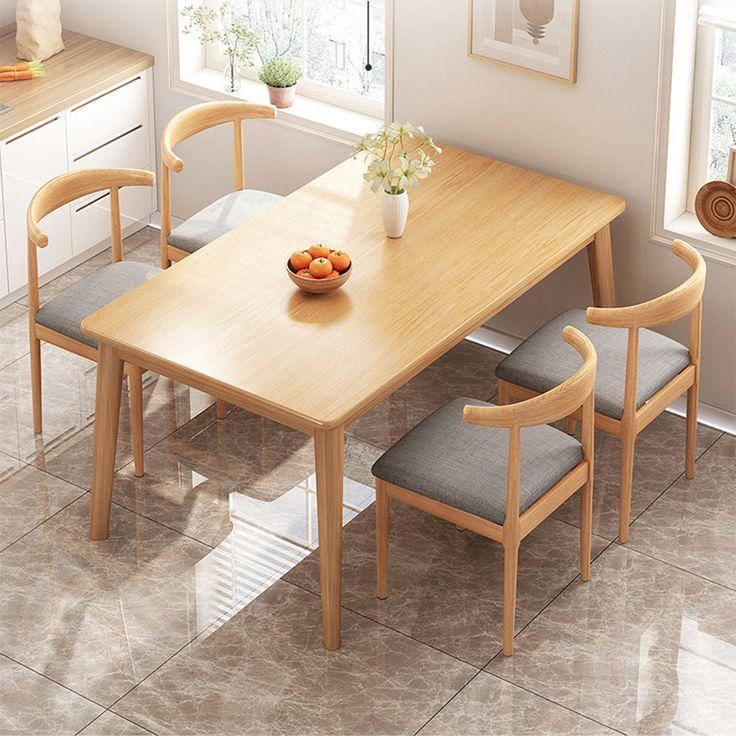 Minimalist Wood Dining Set 15