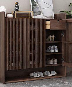 Solid Wood Shoe Cabinet 2