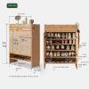 Solid Wood Shoe Cabinet 4