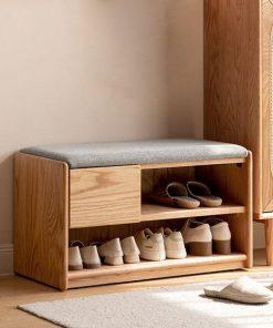 Solid Wood Shoe Cabinet 51