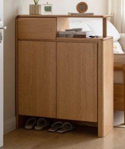 Solid Wood Shoe Cabinet 55