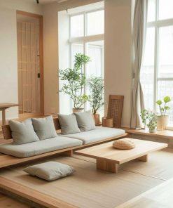 Thiết Kế Nội Thất Phòng Khách Tối Giản – Ryokan Living Room Design