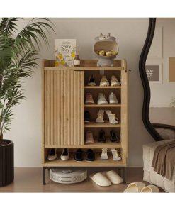 Tủ Giày Gỗ Tự Nhiên Solid Wood Shoe Cabinet 18 - Sự Tinh Tế Cho Không Gian Sống