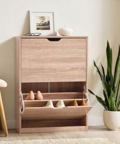 Tủ Giày Gỗ Tự Nhiên Solid Wood Shoe Cabinet 20 – Sự Tinh Tế Cho Không Gian Sống
