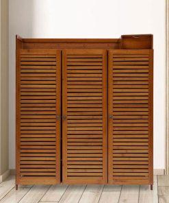 Tủ Giày Gỗ Tự Nhiên Solid Wood Shoe Cabinet 58 - Sự Tinh Tế Cho Không Gian Sống