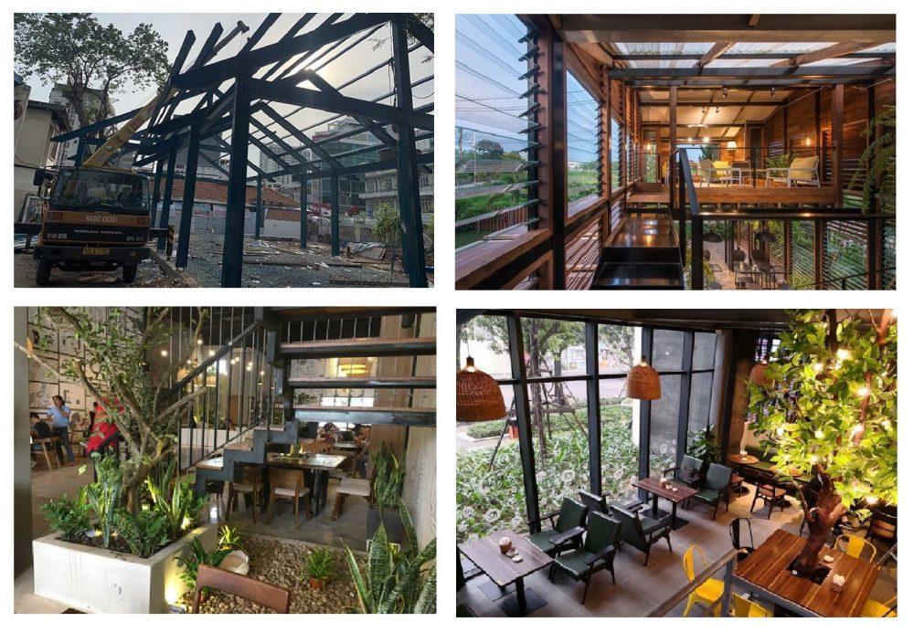 thi công quán cafe phong cách Nhật Bản tại Đà Lạt, Lâm Đồng
